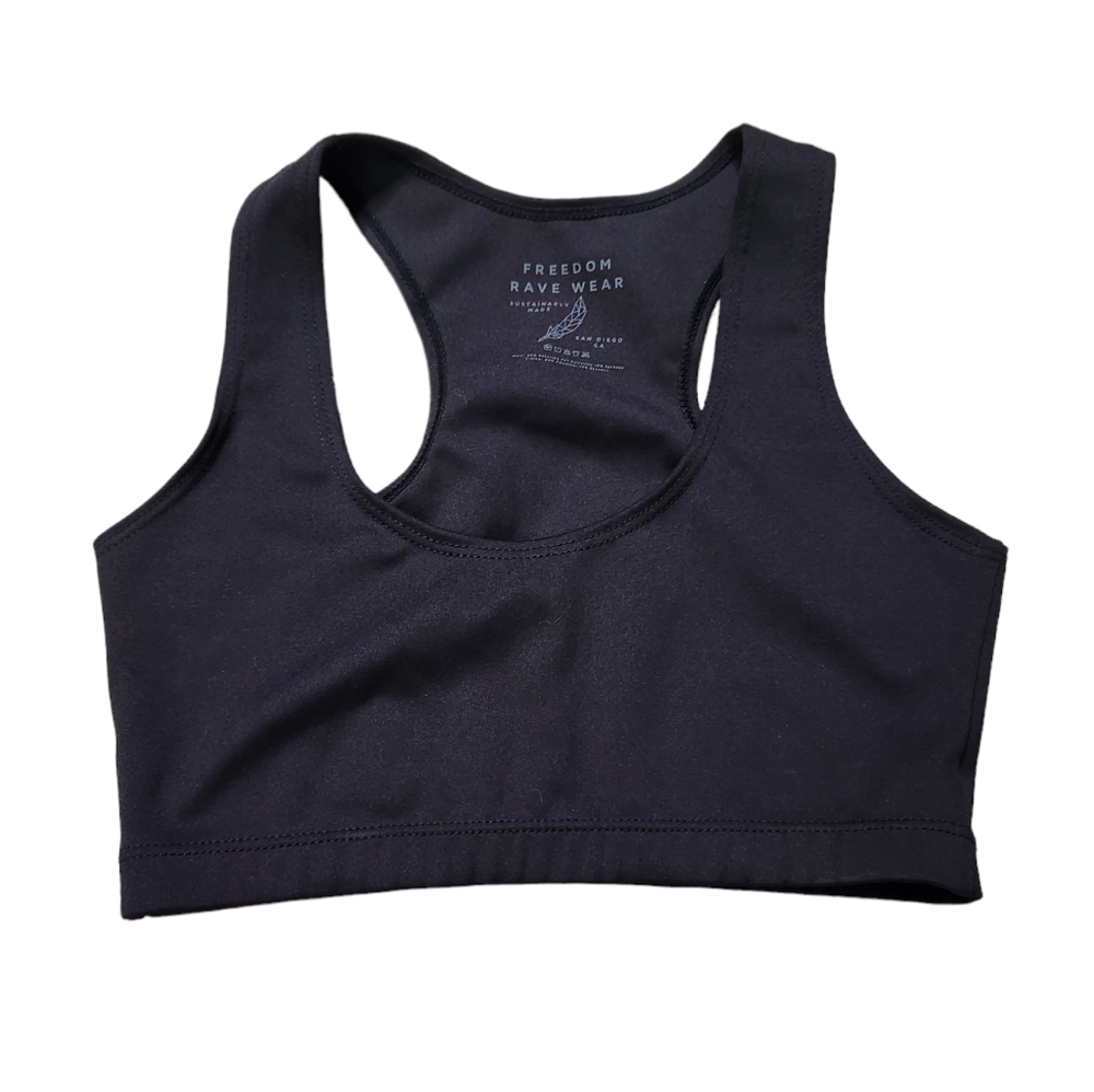 Freedom Rave Wear black crop top size small